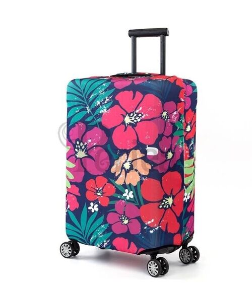 Periea Elasticated Luggage Cover - Bold Flowers Small, Medium & Large