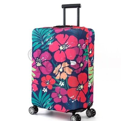 Periea Elasticated Luggage Cover - Bold Flowers Small, Medium & Large