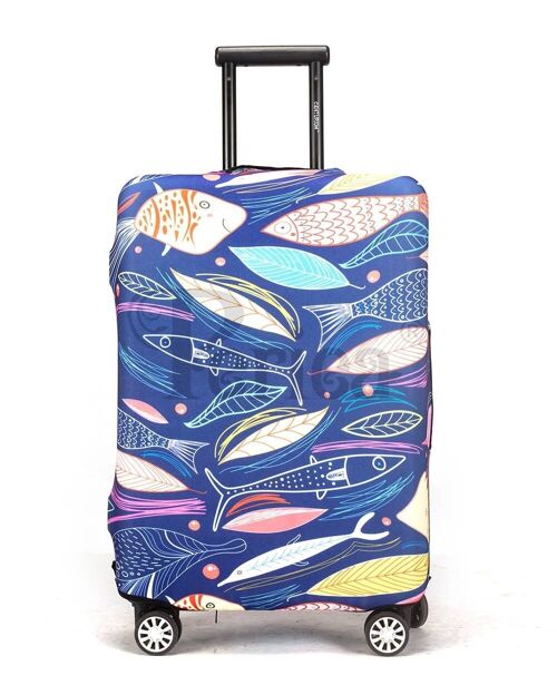Periea Elasticated Luggage Cover - Fish 3 Sizes