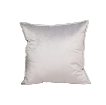 Housse de coussin Velours de luxe - Gris clair