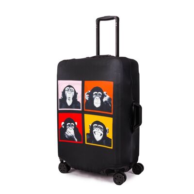 Periea Elasticated Luggage Cover - Monkey 4 Sizes