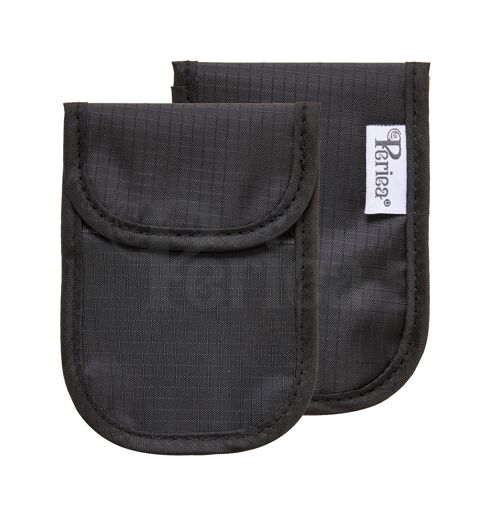 Periea RFID Faraday Pouch Black Pack of 2