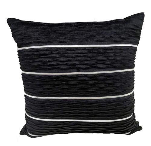 Cushion Cover Crumble Velvet - Black