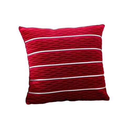 Cushion Cover Crumble Velvet - Red