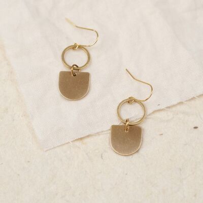 Round Drop Earrings