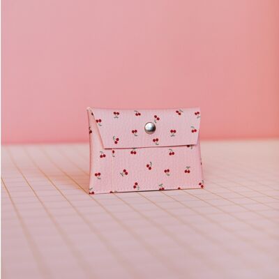 Cherry Card Holder Pink
