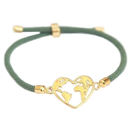 Armband heart earth olive