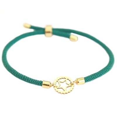 Bracelet star steampunk emerald