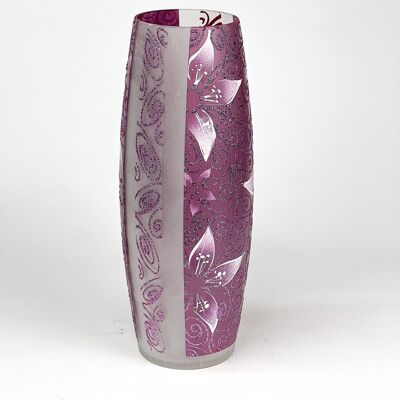 Vase en verre décoratif d'art 7736/300/163