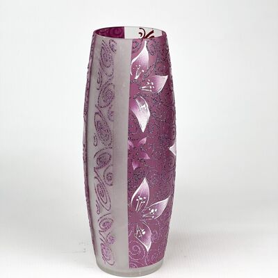 Vase en verre décoratif d'art 7736/300/163