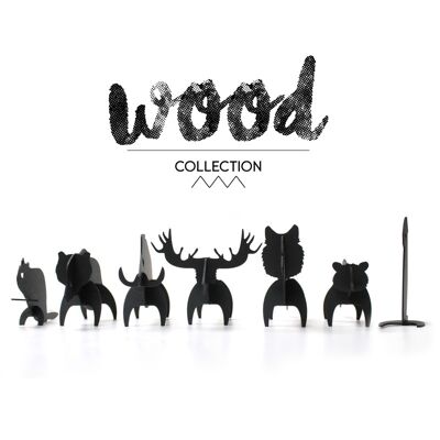 animali di legno