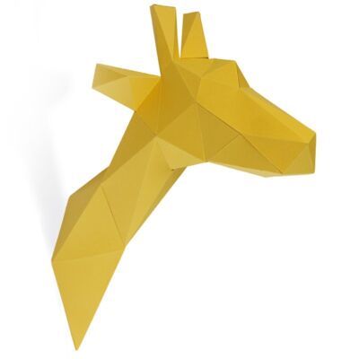 3d Giraffa Di Carta Gialla