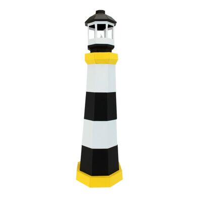 3D Paper Lighthouse Black