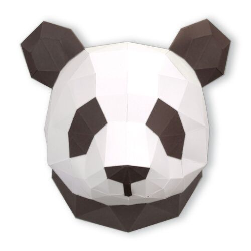 Petit panda en papier 3D Chocolat