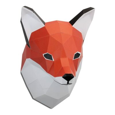 Pequeño zorro de papel 3D