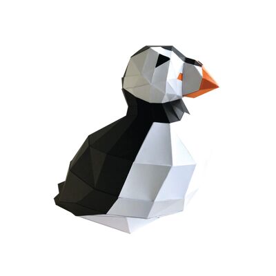 3D paper puffin