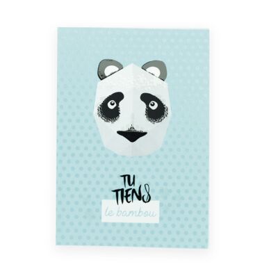 Affiche mini trophée Panda