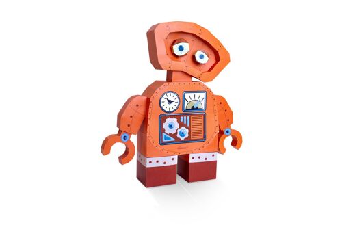 Robot en papier 3D Orange