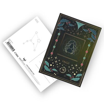 Astro-Jungfrau-Postkarten
