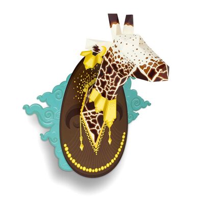 Giraffa su sfondo di carta Carta macchiata