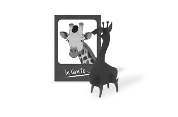 Carte postale animaux pulp Girafe