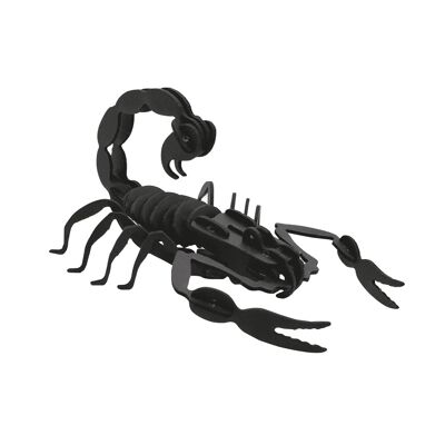 Scorpion en carton noir