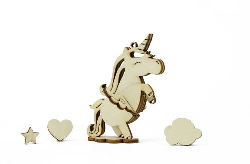 Les p'tits bidules en bois Licorne