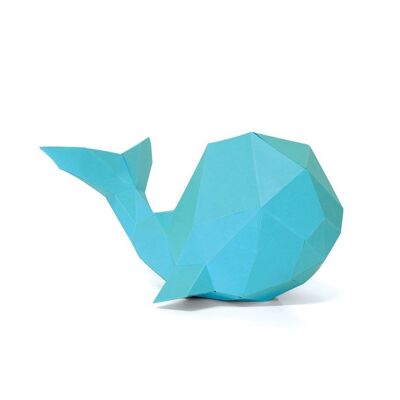 BLUE 3d paper whale