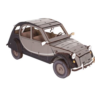 Wooden Trophy Car 2CV Gray