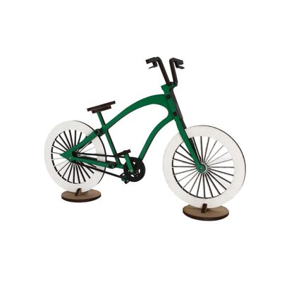 Fahrrad aus grünem Holz
