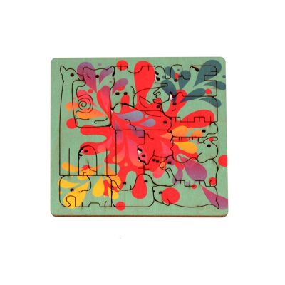 Wooden animal puzzle