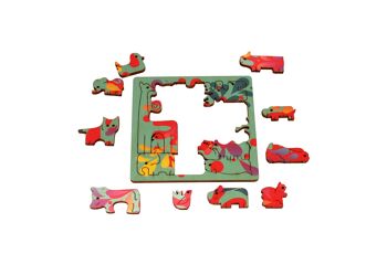 Puzzle animaux en bois 2