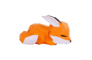 Petit renard couché en papier 3D 3