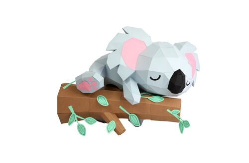 Koala sur branche en papier 3D