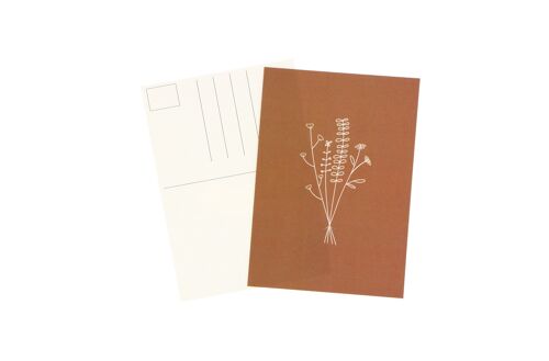 Cartes postales minimalistes Fleur