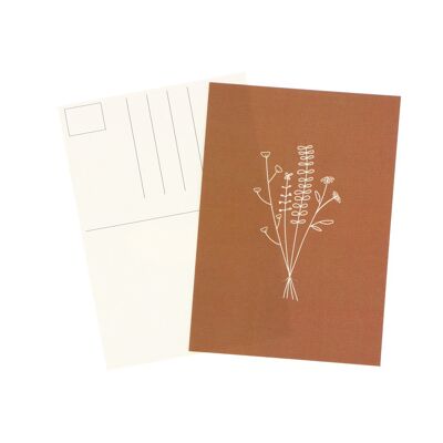 Cartes postales minimalistes Fleur