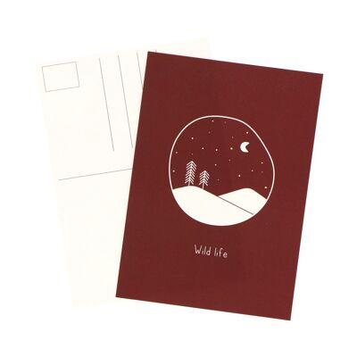 Cartes postales minimalistes Wild