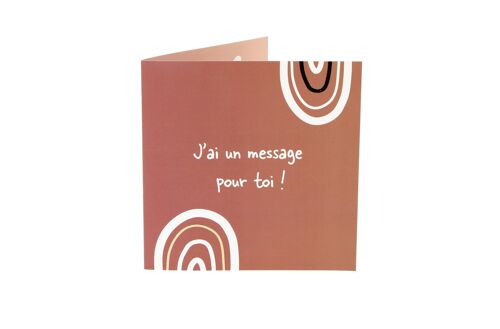 Carte pop-up anniversaire Message