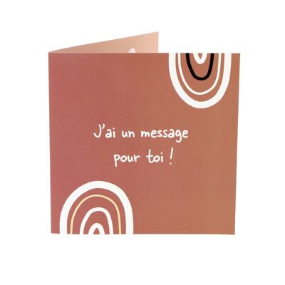 Carte pop-up anniversaire Message