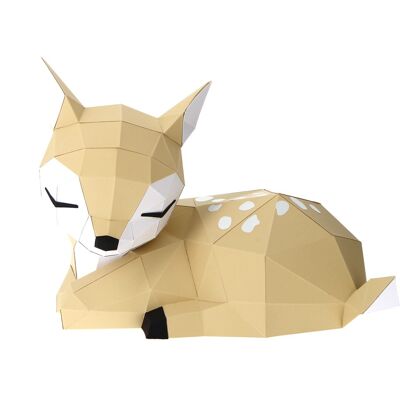 3D paper fawn