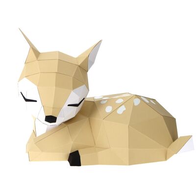 3D paper fawn