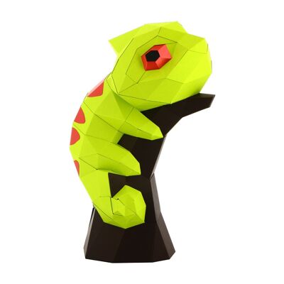 3D paper chameleon