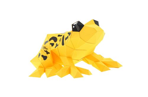 Grenouille en papier 3D Jaune