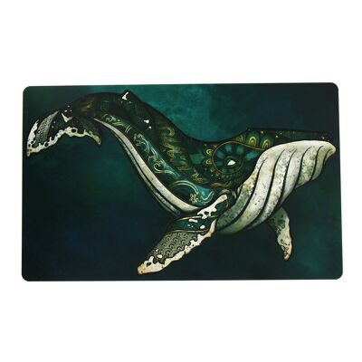 Tableau décoratif aquatique Baleine
