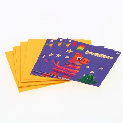 Pinata Kindergeburtstag Einladungskarten
