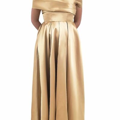 Goldenes Cocktailkleid