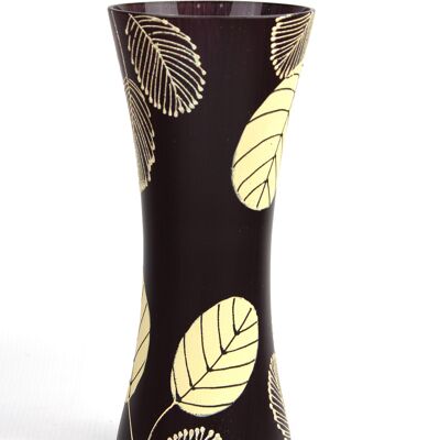 Vase en verre peint à la main pour fleurs 7756/300/sh104 | Vase de table coil hauteur 30 cm