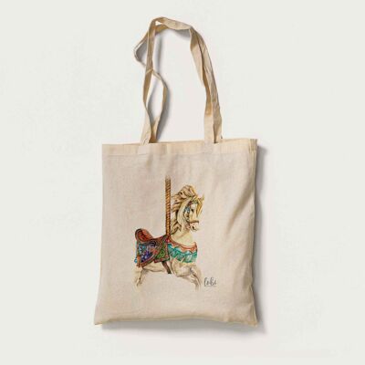 Carousel Horse Tote Bag