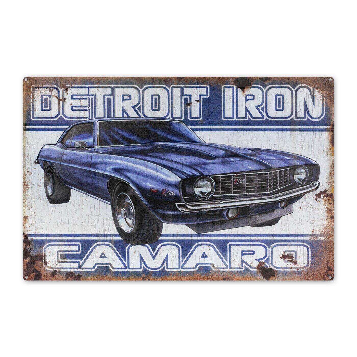 Plaque PLACE DE MA CHEVROLET CAMARO 5 ( blanche