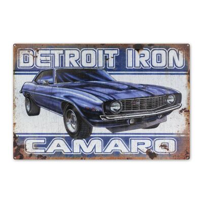 Metal plate wall decoration CHEVROLET CAMARO